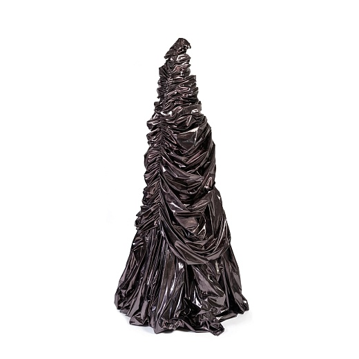 Вуаль для ёлки серебряная