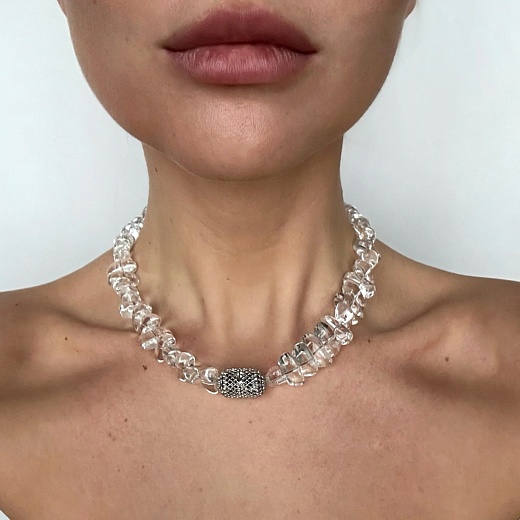 Колье «Лебединое озеро» с винтажным кулоном