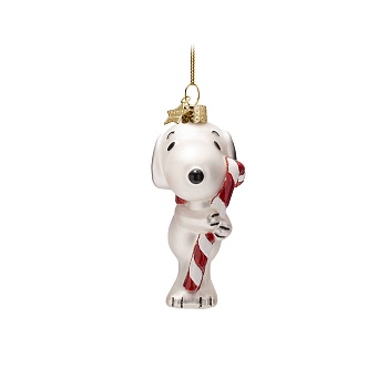 Ёлочная игрушка Snoopy Candy Cane