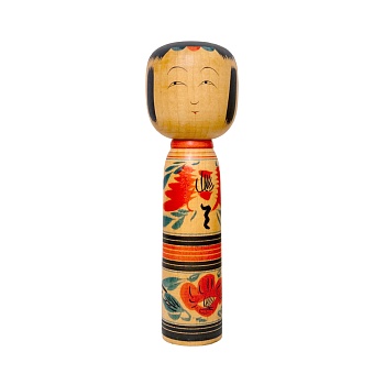 Кукла кокеши из дерева, Tadashi Sato, Япония
