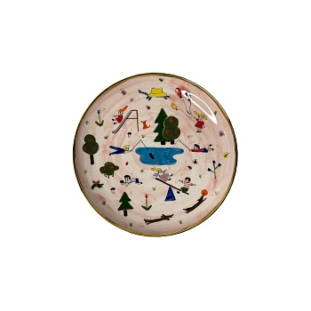 Десертная тарелка «Фантазёры», розовый