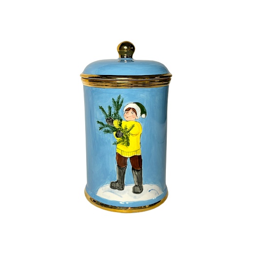 Ваза с крышкой «Детская комната», голубой