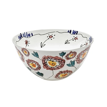 Миска сервировочная Anemone Milk L