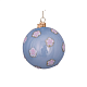 Ёлочный шар Blue Opal with Small White Flowers в интернет-магазине The Dar