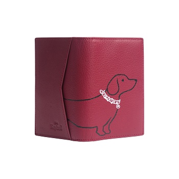 Картхолдер maxi «Такса», красный в интернет-магазине The Dar Картхолдер maxi «Такса», красный