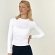 Лонгслив Simple in White в интернет-магазине The Dar