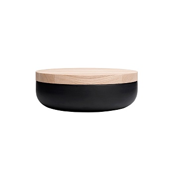 Боул с крышкой Pottery, чёрный I