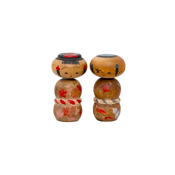 Деревянные фигурки в кимоно с качающейся головой II