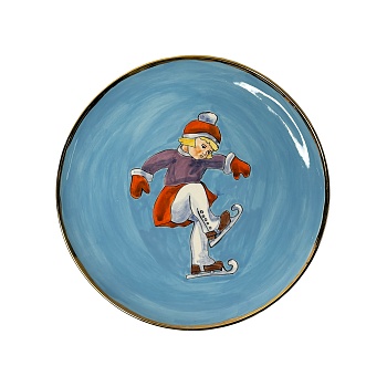 Блюдо «Детская комната II», синий