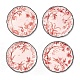 Десертные тарелки Rocaille Dove Pink Black, 4 шт в интернет-магазине The Dar